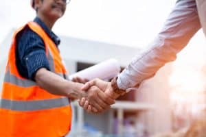 Handshaking Men