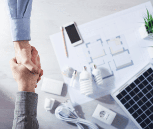 2 Men Handshaking
